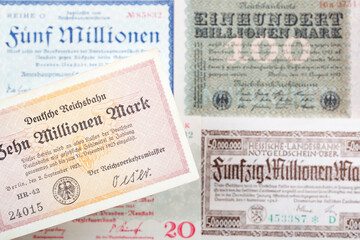 Old German Mark a business background