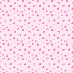 pattern of small cute hearts