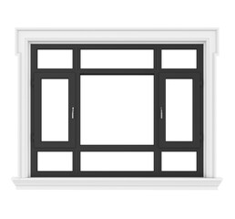 Wooden Window Isolated