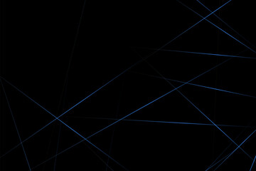 Abstract black with blue lines, triangles background modern design. Vector illustration EPS 10.