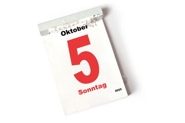  5. Oktober 2025