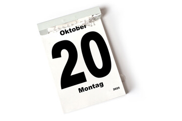 20 . Oktober 2025