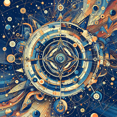 Obraz premium Free Photo Background Illustration Pattern Backdrop Shape Design - Generative AI