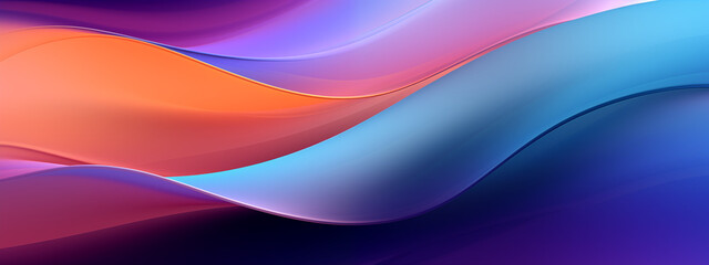 Fototapeta premium a colorful wave background for desktop, in the style of light violet and orange, bright abstract
