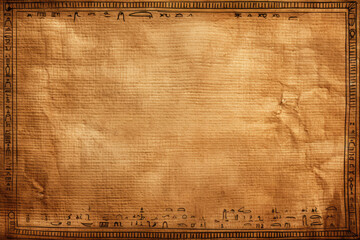Old ancient beige blank papyrus. Copy space for text - obrazy, fototapety, plakaty
