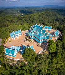 Aerial view of Wat Pa Phu Kon in Loei, Thailand © pierrick