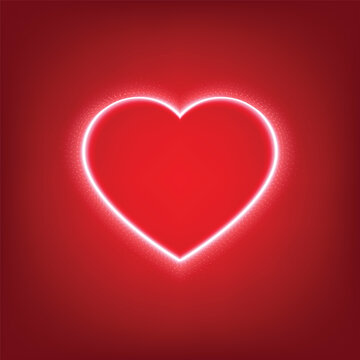A graphic image of heart shapes on a red gradient background, resembling the splendor of a gemstone