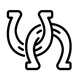 horseshoe outline icon