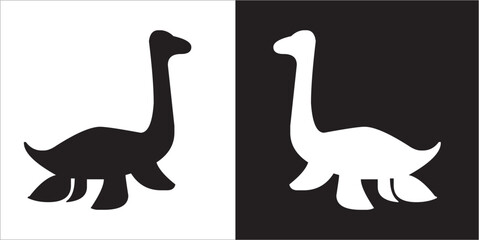 Illustration vector graphics of dinosaur icon