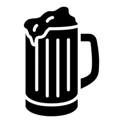 beer glyph icon
