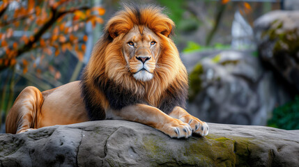 Naklejka premium Majestic Lion King