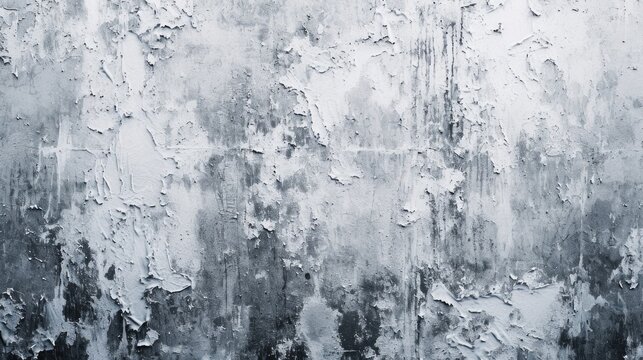 A black and white photo of a wall with peeling paint. Suitable for adding a vintage or distressed effect to design projects