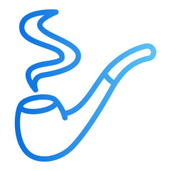 smoke pipe gradient icon