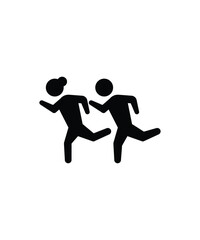 couple running icon, vector best flat icon.