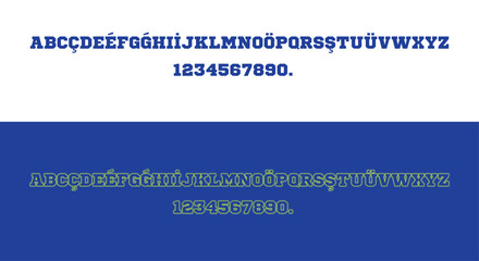 Modern Bold Font and Numbers Typography urban style alphabet fonts for fashion, sport, technology, digital, movie, logo design, illustration, sports team