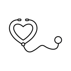stethoscope icon vector medicine icon