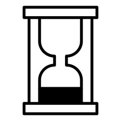 Dollar Hourglass solid glyph icon