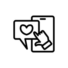 like comment icon or logo design isolated sign symbol vector illustration - high quality line style vector icon