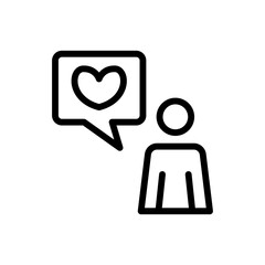 customer experience icon or logo design isolated sign symbol vector illustration - high quality line style vector icon