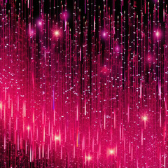 Pink and Black Background With Stars, A Vibrant and Playful Design Perfect for Any Occasion