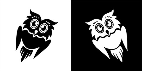 Illustration vector graphics of owl icon
