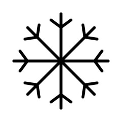 Snowflakes solid glyph icon