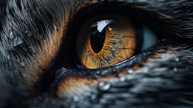 close up of a cat eye