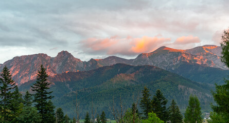 mountain view forest landscape Poland Zakopane © Андрей Трубицын