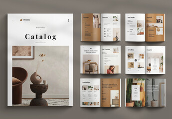 Catalog Magazine Template Layout