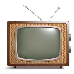 Retro TV vector illustration