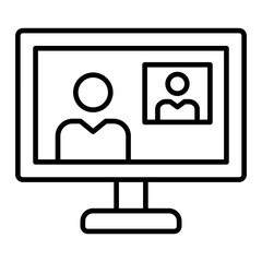   Video Call line icon