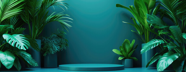 Tropical Leaves Background