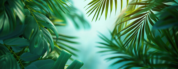 Tropical Leaves Background