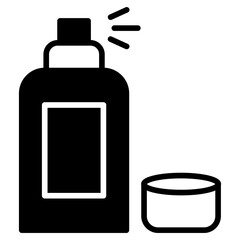 Spray paint solid glyph icon