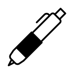 Pen solid glyph icon