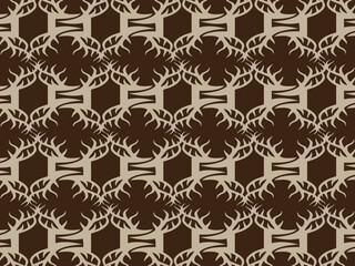 seamless horn pattern design
