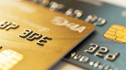 Credit or debit Cards on white background. Money Concept.