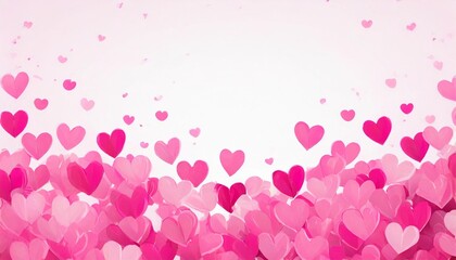 pink hearts design valentine s day background illustration