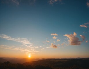 Obraz premium sunset in the sky, high-quality wallpapers
