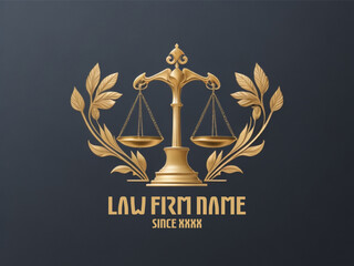 Law Firm Logo For New Firm - obrazy, fototapety, plakaty