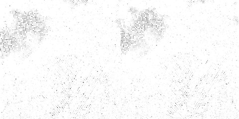 Abstract vector noise. Small particles of debris and dust. Distressed uneven background. Grunge texture overlay with rough and fine grains isolated on white background. Vector illustration.