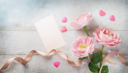 valentines day greeting card illustration
