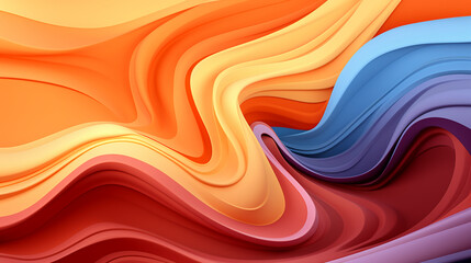 Fototapeta premium abstract colorful glowing wavy perspective with fractals and curves background 16:9 widescreen wallpapers
