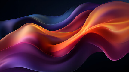 abstract colorful glowing wavy perspective with fractals and curves background 16:9 widescreen wallpapers