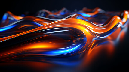 abstract colorful glowing wavy perspective with fractals and curves background 16:9 widescreen wallpapers