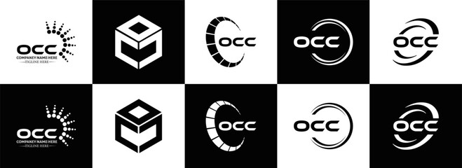 OCO logo. O C O design. White OCO letter. OCO, O C O letter logo design. Initial letter OCO linked circle uppercase monogram logo. O C O letter logo vector design. OCO letter logo design five style.	
