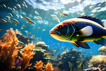 fish in aquarium generative AI 