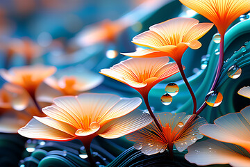 lily of the valley in the wind generative AI 