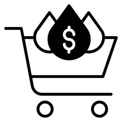 Buy oil solid glyph icon