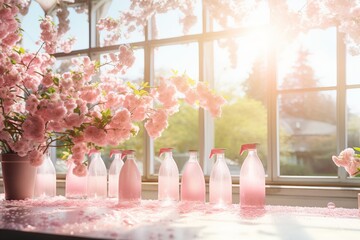 Natures aroma. Immersed in the essence of blooming flowers with a floral air freshener